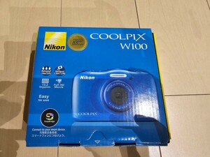 未使用品　Nikon ニコン COOLPIX W100 デジタルカメラ 防水 ブルー
