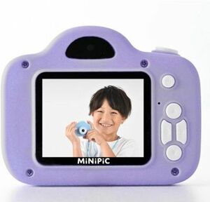 MiNIPIC ミニピク キッズカメラ トイカメラ 子供用カメラ ゲームなし スマホ転送 可能 パステルパープル