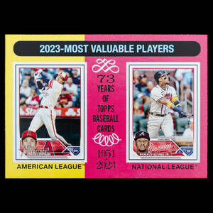 大谷翔平 2024 Topps MOST VALUABLE PLAYERS-2023 ベースカード No.204 ロナルド・アクーニャJr. Ronald Acuna Jr.