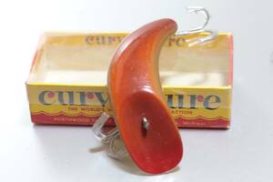 超希少 50s NIB Northwood Tackle Co. Curv-a-Lure ノースウッドタックル カーブ ア ルアー B級ルアー 変形ルアー 