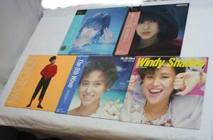 LP 松田聖子（5枚セット)　ユートピア 帯付き/MASTERSOUND 風立ちぬ 帯付き/SEIKO TOWN/the 9th wave 帯付き/WINDY SHADOW 中古