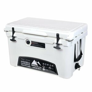 最長1週間氷が解けないクーラーボックス45QT 大型 42.5L 保冷保温機能に優れたロトモールド成形 ハード BOX バッグ###ボックスB-45白###