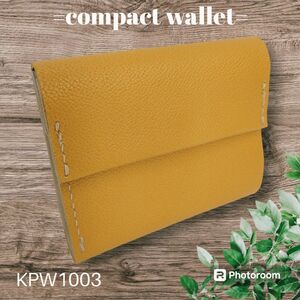【匿名配送】本革コンパクト財布 コインケース カードケース KPW1003
