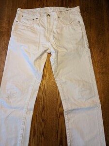 45rpm white damage jeans 