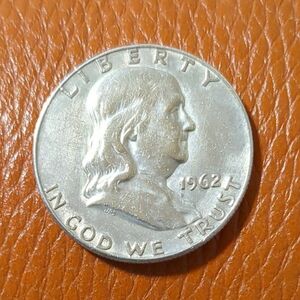 （1962年）アメリカ　フランクリン　ハーフダラー銀貨
