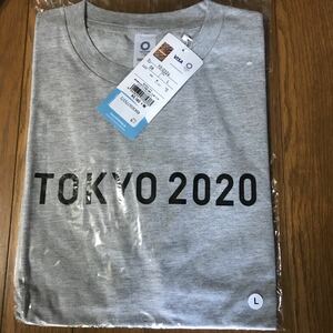 新品　タグ付き　東京オリンピック　半袖　Tシャツ　グレー　メンズLサイズ　　　
