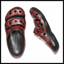 【送料無料】限定 キーン KEEN ヨギ アーツ YOGUI ARTS リップシティペイズリー 27.0㎝ ブラック×レッド_画像3