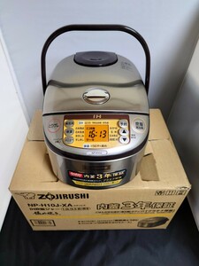 24050706 IH炊飯ジャー ZOJIRUSHI 象印 NP-H10J 2019年製 極め炊き XAステンレス 美品 家電