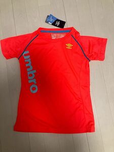 【新品】アンブロumbro レディースSサイズ　スポーツシャツ　半袖Tシャツ ランニングTシャツ　吸汗UVカット速乾　接触涼感