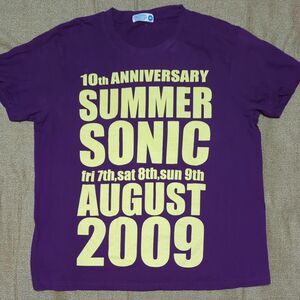 summer sonic 2009 10th記念Tシャツ　紫　Mサイズ