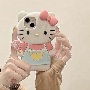 iPhone スマホ ケース 韓国 カバー サンリオ ハローキティ キティちゃん シリコンケース 11/12/13/14 