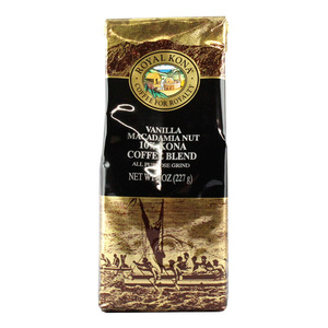 ROYAL KONA COFFEE ロイヤルコナコーヒー ヴァニラマカダミアナッツ 227g (8oz)