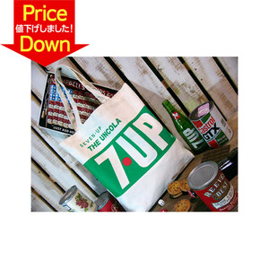 [7up] seven up * canvas tote bag [THE UNCOLA 7UP](A)