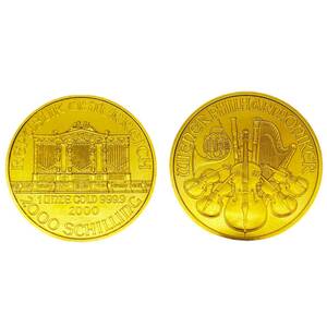 【金高騰中】＊資産運用＊K24 ウィーン金貨ハーモニー 純金 1oz 31.1ｇ ウィーンフィルハーモニー 1unze Gold Coin 999.9 オーストリア金貨