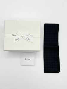 1円〜Christian Dior クリスチャンディオール　スカーフ 千鳥柄　ノベルティ 