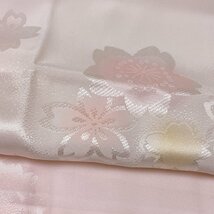 着物月花　ぼかし染　品のある花　長襦袢　正絹　振袖用　刺繍衿付き　ki1579_画像5