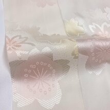着物月花　ぼかし染　品のある花　長襦袢　正絹　振袖用　刺繍衿付き　ki1579_画像7