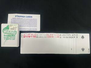 【G305】STRIPPER　CARDS　ストリッパー　WIZARD　バイスクル　ヘインズ製　クロースアップ　カード　ギミック　マジック　