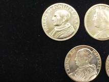 【C15】バチカン市国　ローマ教皇庁　記念メダル5枚セット　パウロ6世　教皇　コイン　硬貨　旧貨　外貨　海外　 記念メダル　記念コイン_画像3