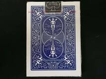 【G455】BICYCLE　RIDER BACK　PLAYING CARDS　OHIO製　POKER808　青　未開封　レア　カード　ギミック　デック　トランプ　マジック　手品_画像2