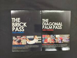 【D269】THE BRIC PASS　THE DIAGONAL PALM PASS　ALEX PANDREA　アレックス・パンドラ　2点セット　カード　DVD　マジック　手品