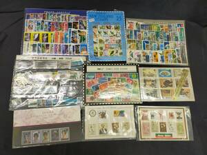 【K20】お土産切手まとめ売り　世界の切手トロピカルセット　鳥類　韓国郵便切手　ダイアナ妃　海外　外国　切手　バラ　コレクション