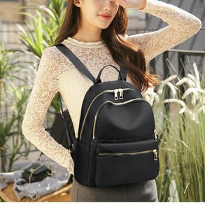  rucksack lady's A4 light weight high capacity commuting going to school travel black lovely Korea mother's bag backpack stylish memory day present birthday 