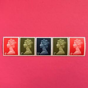 外国未使用切手★イギリス 1967年〜1970年 エリザベス2世 3種5枚