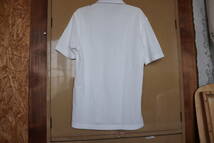 H-030 ポロシャツ　半袖　ホワイト「GE-STYLE」　サイズＭ　ハウスクリーニング済です　１枚　　_画像4