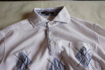 H-030 ポロシャツ　半袖　ホワイト「GE-STYLE」　サイズＭ　ハウスクリーニング済です　１枚　　_画像6