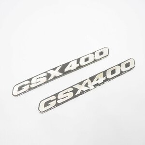 割れ無! GSX400 インパルス 純正 サイドカバー エンブレム 左右 2枚