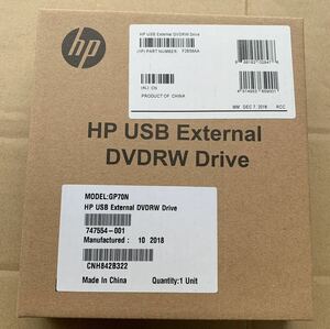 【未使用品】HP 外付けDVDRWドライブ GP70N USBケーブル付属