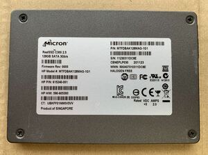 【使用時間167時間】Micron 128GB C300 MTFDBAK128MAG-1G1 2.5 SATA SSD 53