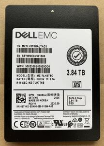 【使用時間1558時間】DELL EMC PM883a 3.84TB MZ-7LH3T8C 2.5 SATA SSD 59