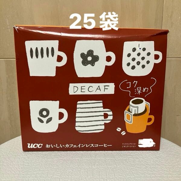 UCC おいしいカフェインレスコーヒー コク深め　25袋