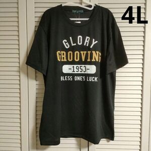 メッシュ生地 ドライ 吸汗速乾 半袖 Tシャツ ブラック 黒 メンズ 大きいサイズ 4L