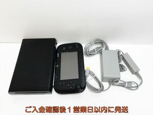 【1円】任天堂 WiiU 本体 セット 32GB ブラック ニンテンドーWii U 初期化/動作確認済 M06-387yk/G4