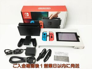 [1 jpy ] nintendo Nintendo Switch body set neon blue / neon red Nintendo switch operation verification settled J03-137rm/G4