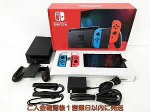 [1 jpy ] nintendo new model Switch body set neon blue / neon red Nintendo switch operation verification settled new model EC38-178jy/G4