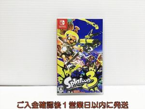 【1円】Switch スプラトゥーン3 ゲームソフト 状態良好 1A0321-273hk/G1