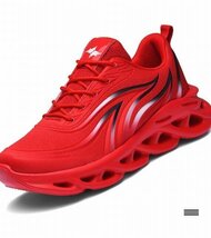 スニーカー メンズ スポーツ 靴 ウォーキング ランニングシューズ ジョギング トレーニング カジュアルシューズ レッド 25cm_画像4