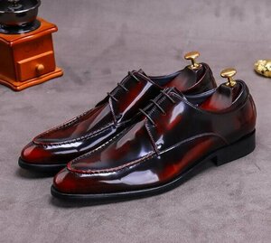 XX-68110-3 wine red 職人手作り 40サイズ25.cm程度 【新品未使用】 高品質 人気新品 メンズ シューズ ビジネスシューズ 職人手作り 本