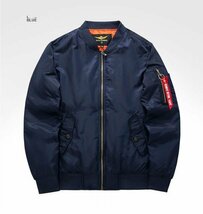 JK-青JK春と秋 空軍 ミリタリー(実寸6XL) 新品 男性と女性 人気 1◆高級セレブdesigner* 高品質 軽量 ジャケット 春と秋 アウター_画像1