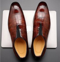 ビジネスシューズ　メンズシューズ　シューズ　靴　紳士靴 革靴　ゴアシューズ　フォーマル 　快適　通勤靴　オシャレ ブラウン　26cm_画像5