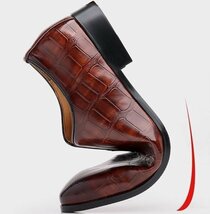 ビジネスシューズ　メンズシューズ　シューズ　靴　紳士靴 革靴　ゴアシューズ　フォーマル 　快適　通勤靴　オシャレ ブラウン　27cm_画像6