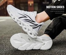スニーカー メンズ スポーツ 靴 ウォーキング ランニングシューズ ジョギング トレーニング カジュアルシューズ ホワイト 25.5cm_画像2