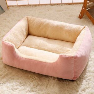  кошка собака bed домашнее животное bed нежный ...... товары для домашних животных предотвращение скольжения подушка коврик мягкий выдерживающий кусание осень-зима розовый XL размер 