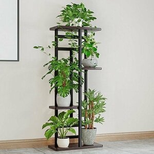  flower stand garden rack plant stand flower rack gardening rack plant pot bonsai shelves veranda entranceway garden display shelf 4 step black 