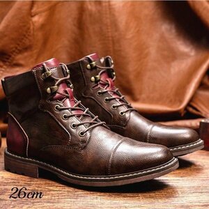  boots men's boots shoes Work boots bike boots shoes leather shoes Rider's is ikatto military casual commuting .26cm