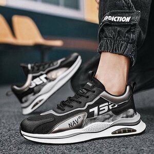  sneakers men's men's shoes men's sneakers running shoes sport shoes man shoes ventilation four season combined use ..... black 26.5cm